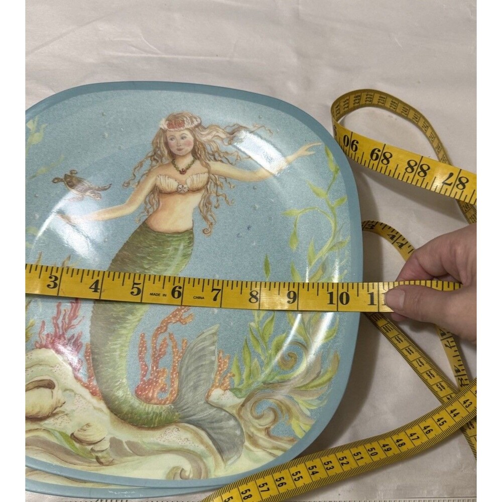 Vintage Certified International Kate Mcrostie Melamine Mermaid Set 13 Pcs. - Picture 16 of 16